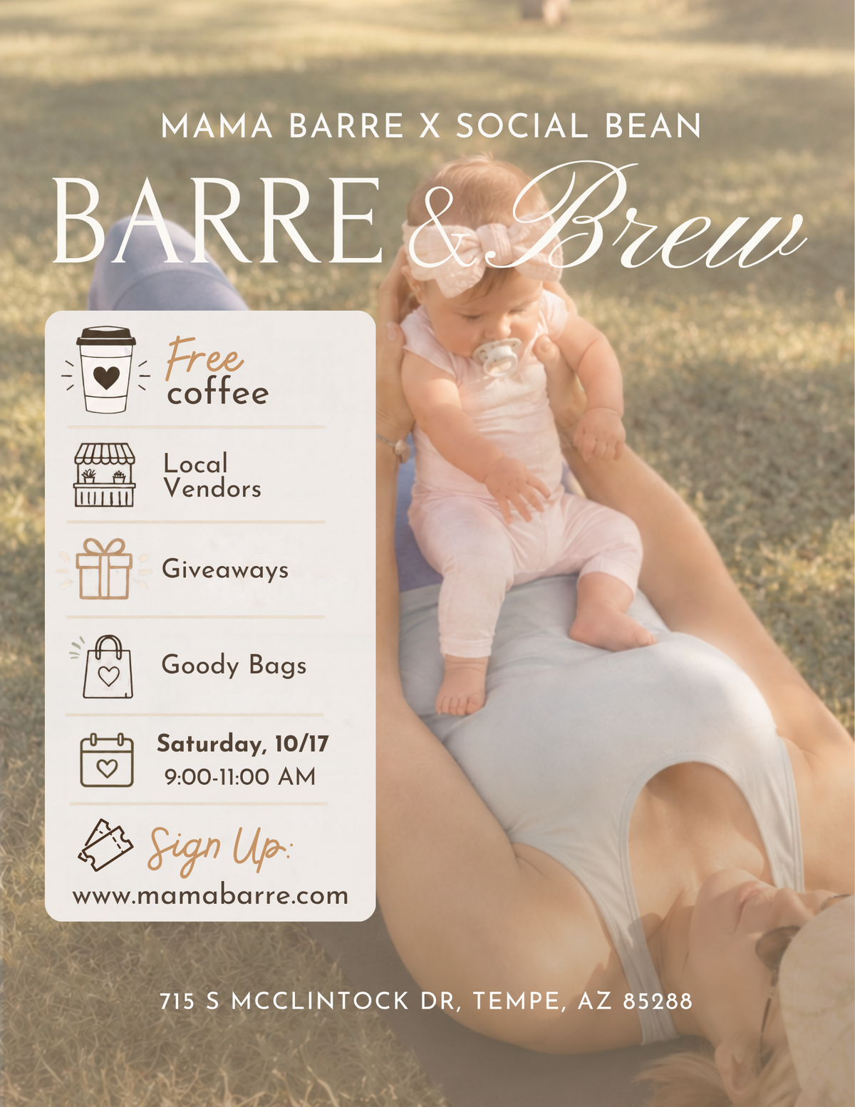 Barre & Brew ☕️ at Social Bean 10/17