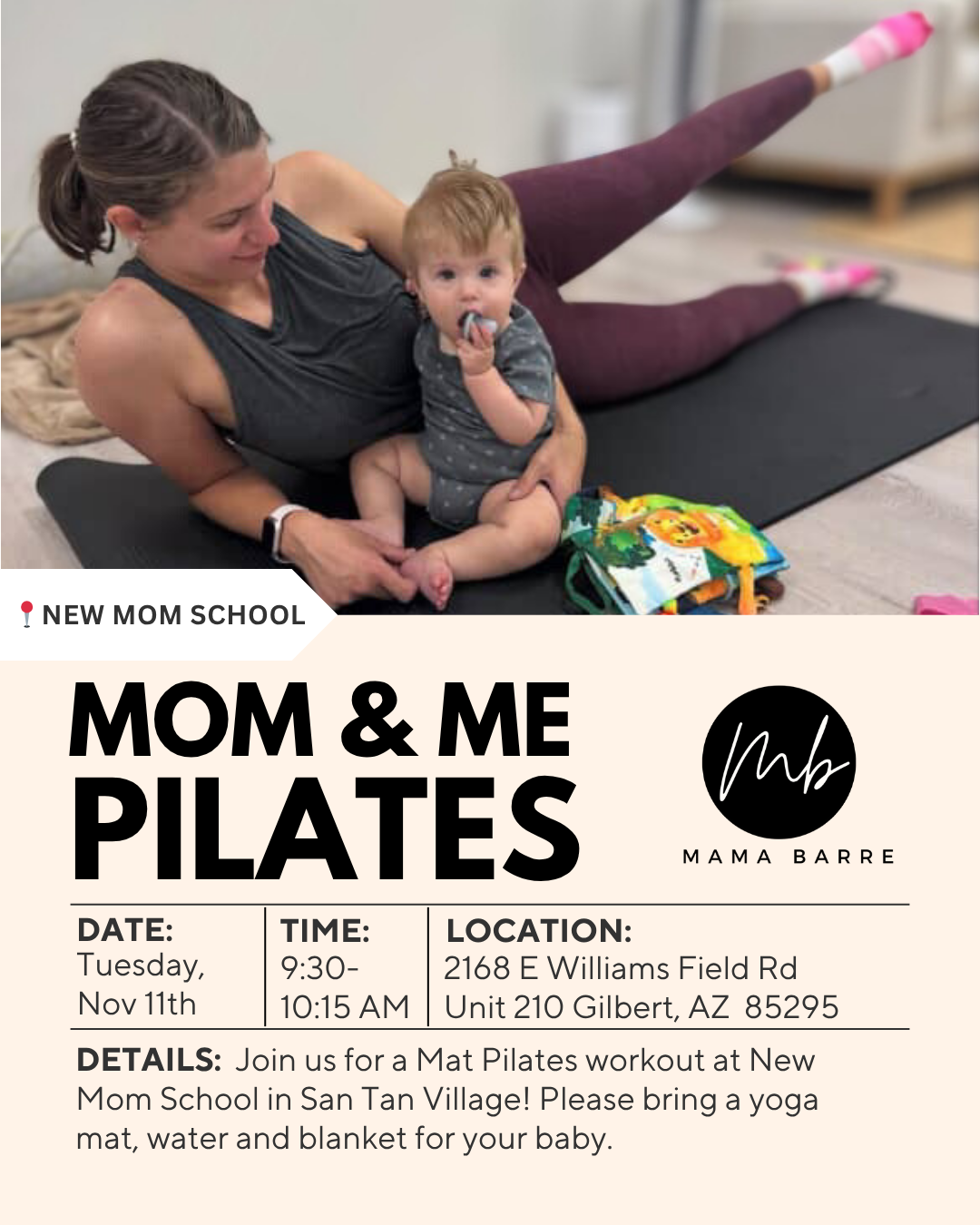 Mom & Me Pilates Pop-Up 11/11