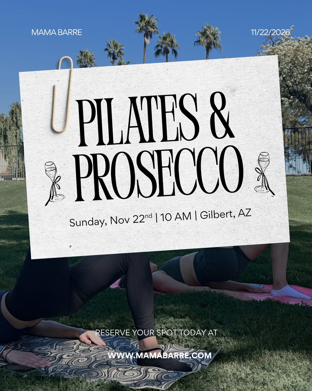 Pilates & Prosecco 11/22