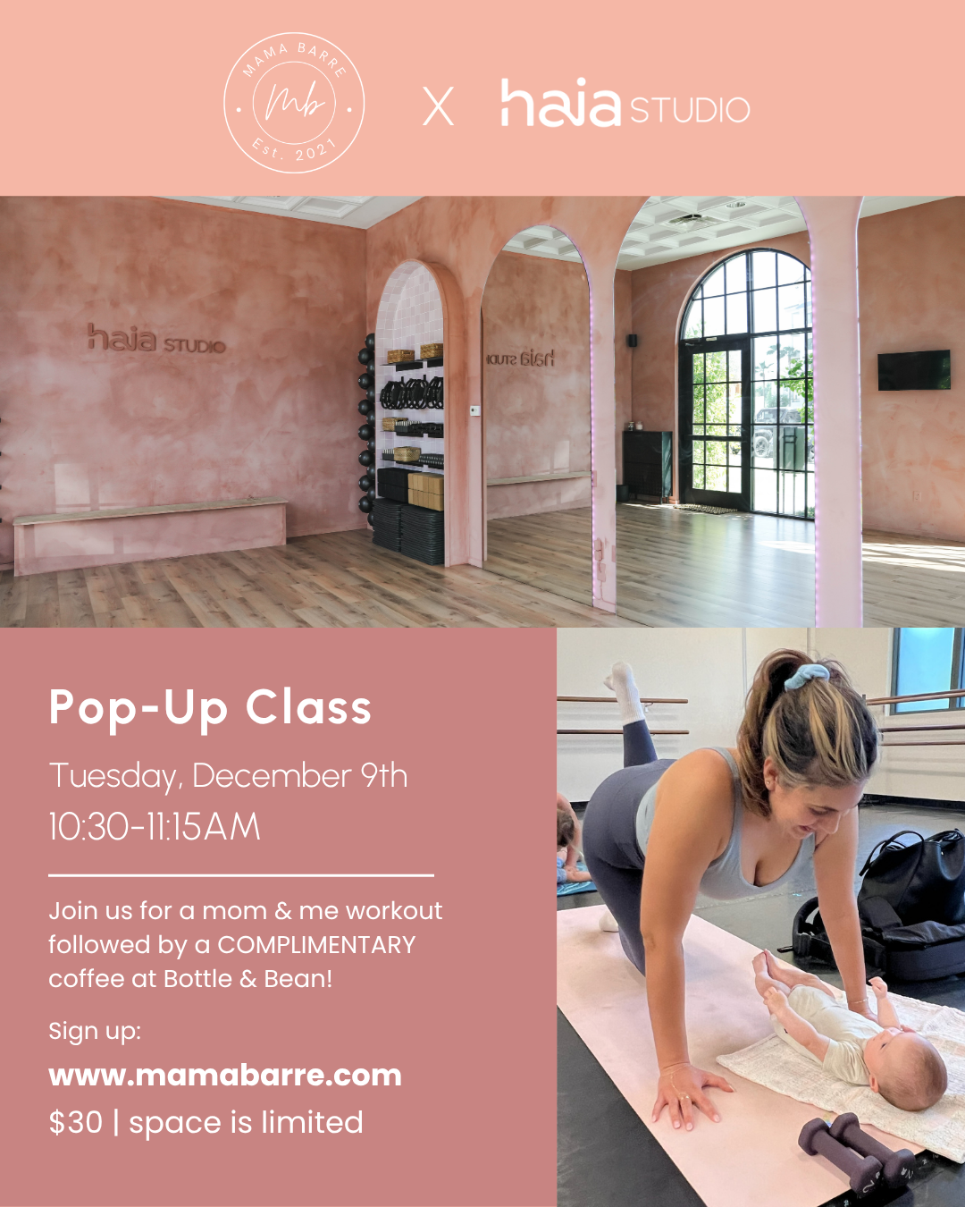 Mama Barre X Haia Studio Pop-Up 12/9