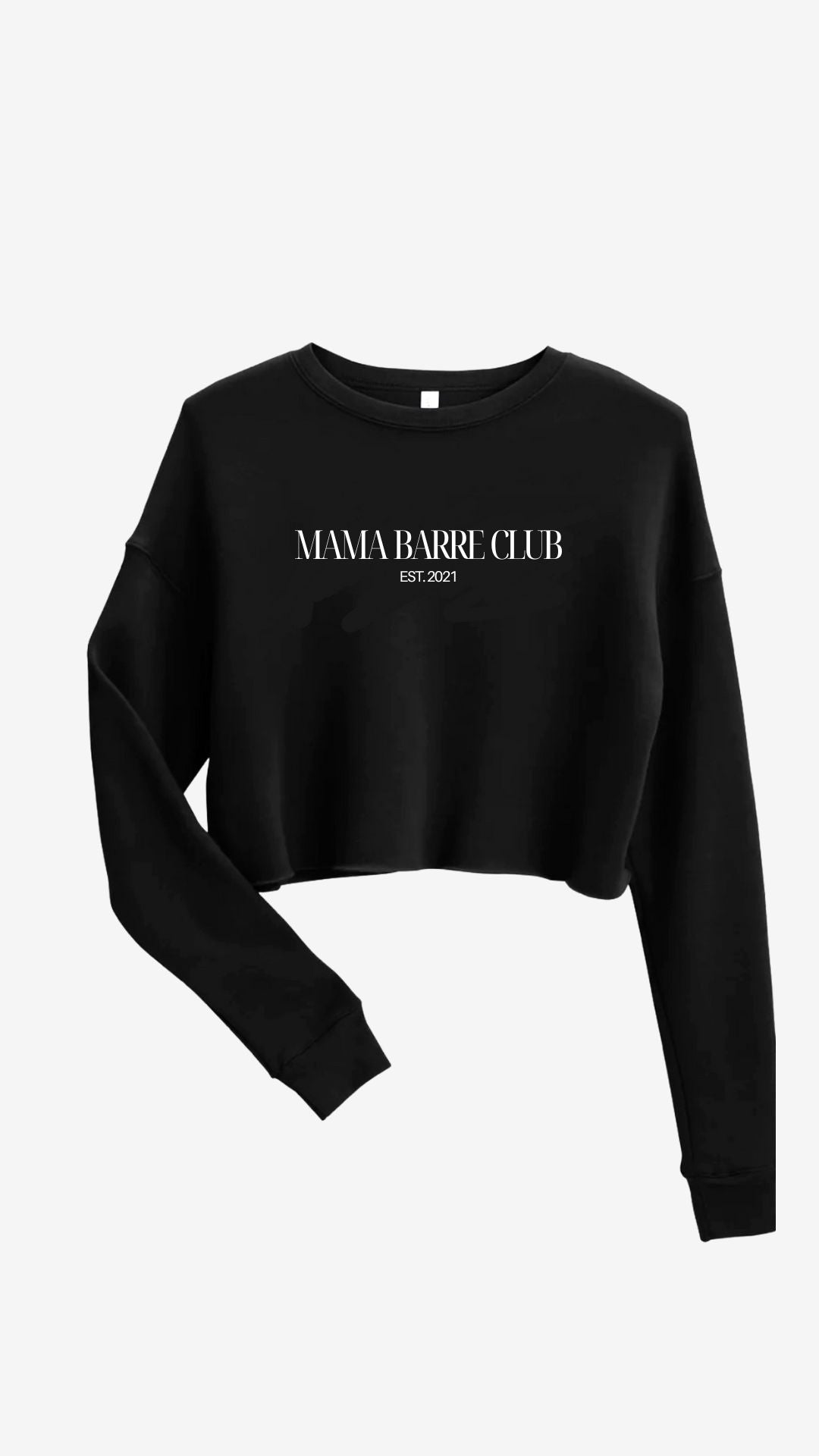 Mama Cropped Crew Neck Sweatshirts (Custom)