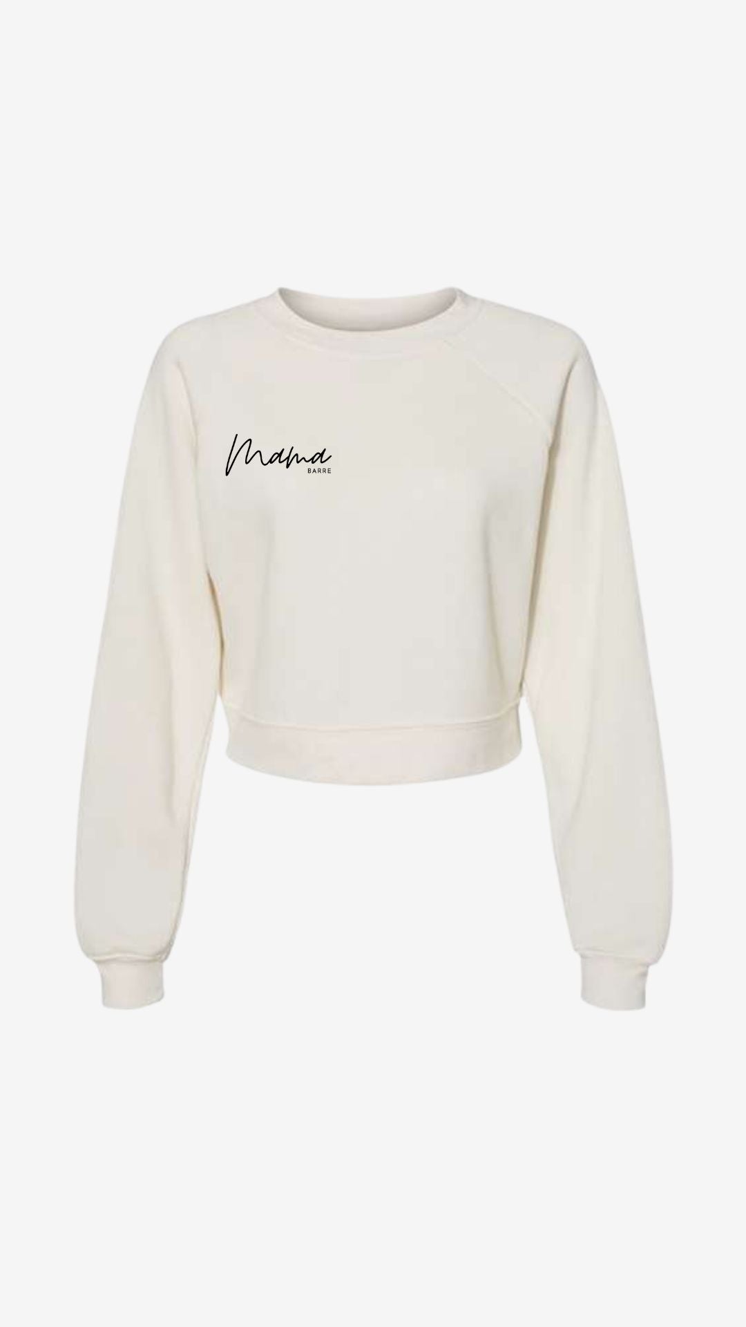 Mama Cropped Crew Neck Sweatshirts (Custom)