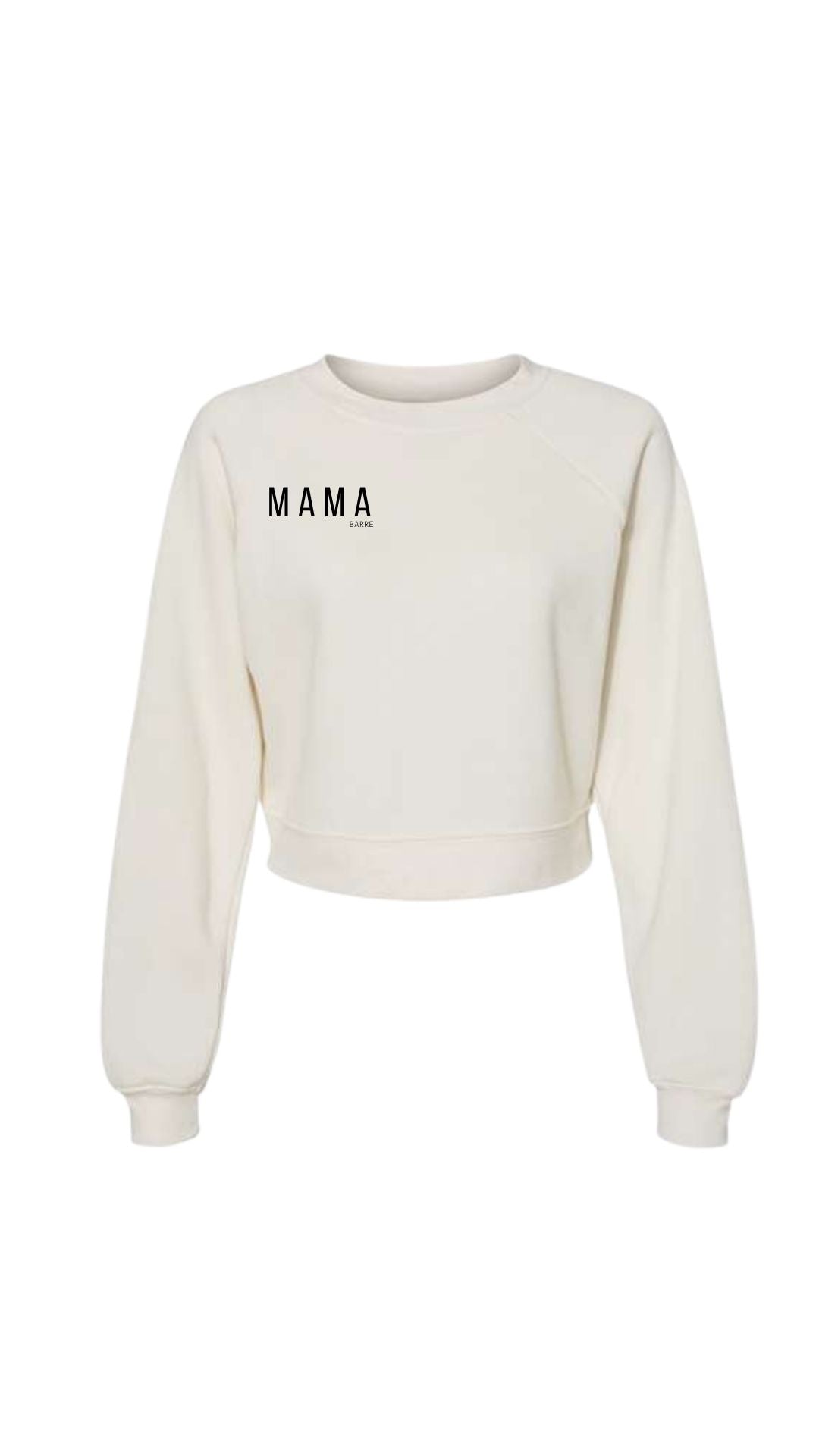 Mama Cropped Crew Neck Sweatshirts (Custom)