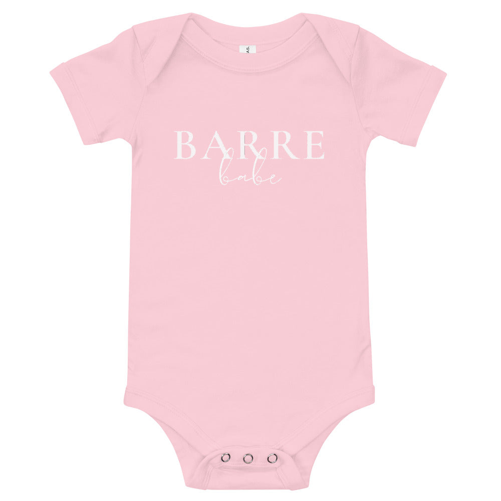 Barre Babe Script Onesie
