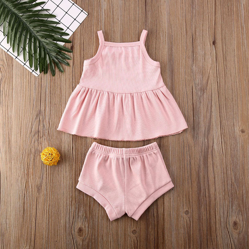 2 Piece Dress/Shorts Set