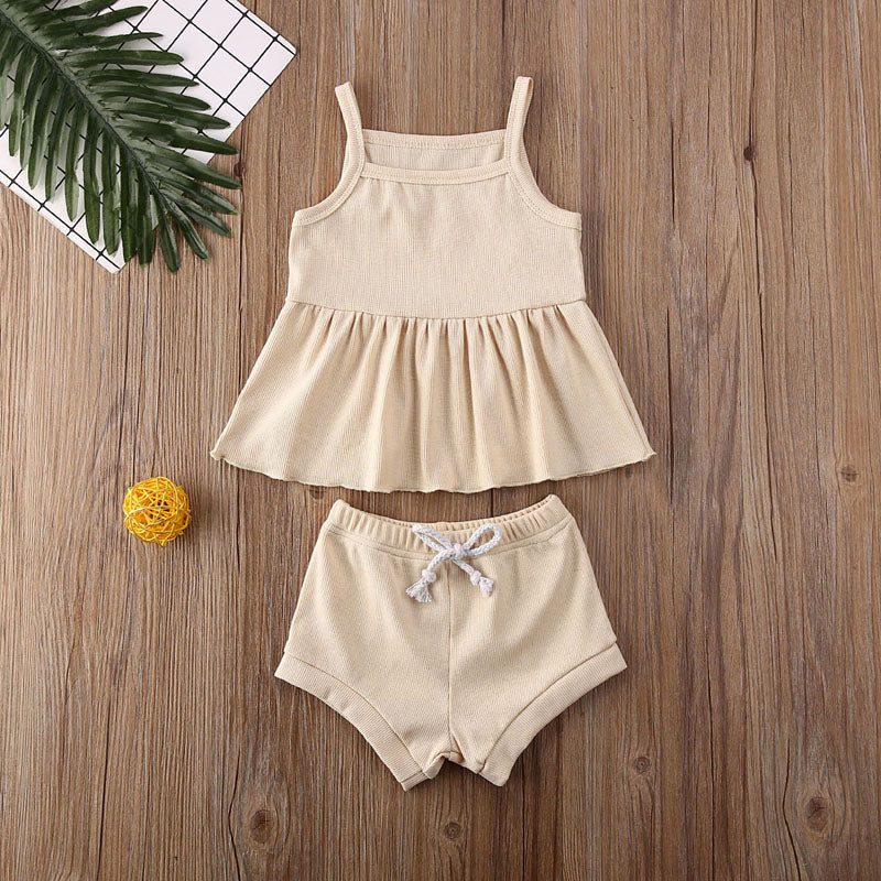 2 Piece Dress/Shorts Set