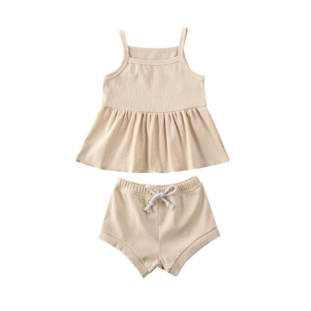 2 Piece Dress/Shorts Set