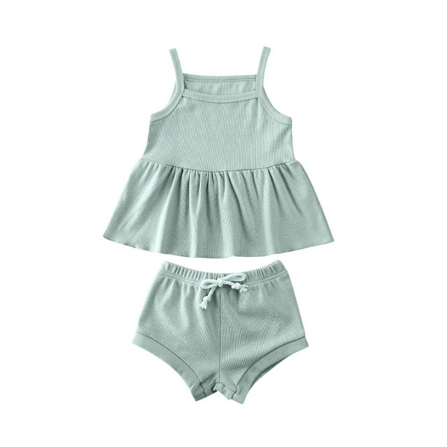 2 Piece Dress/Shorts Set