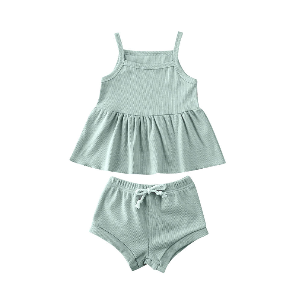 2 Piece Dress/Shorts Set