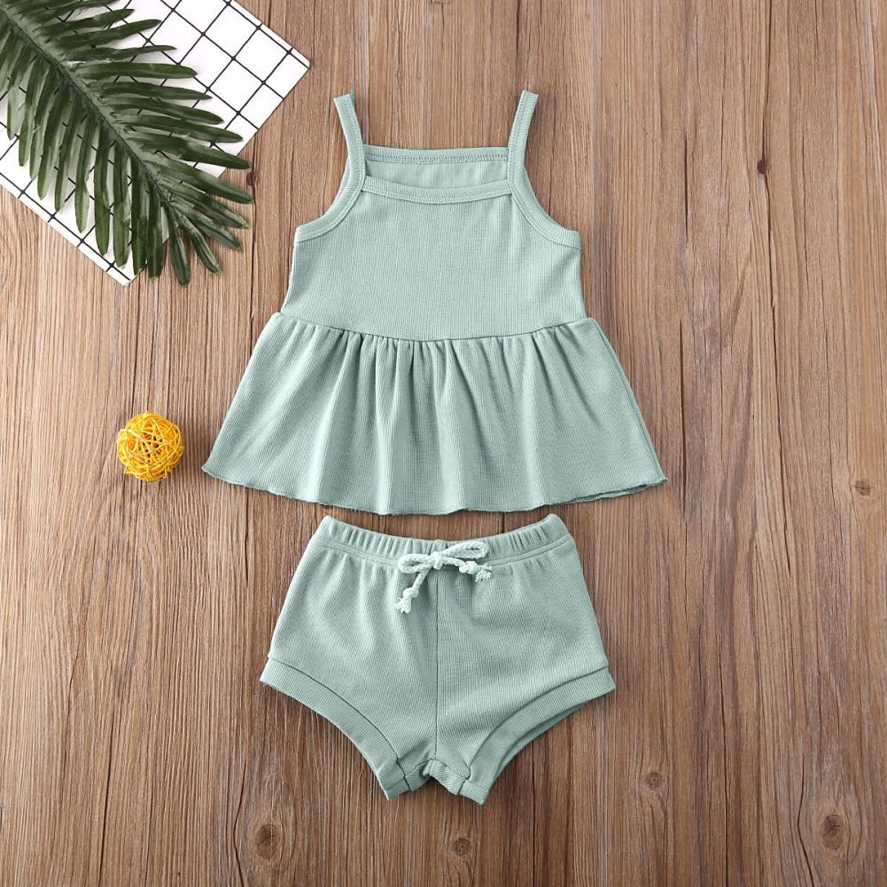 2 Piece Dress/Shorts Set