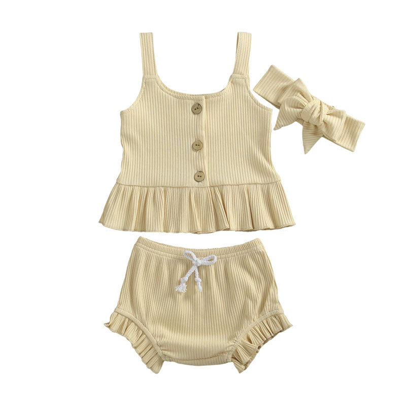 3 Piece Ruffle Set