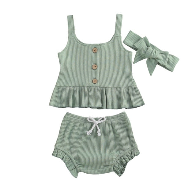 3 Piece Ruffle Set