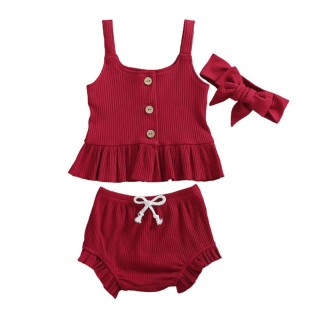 3 Piece Ruffle Set
