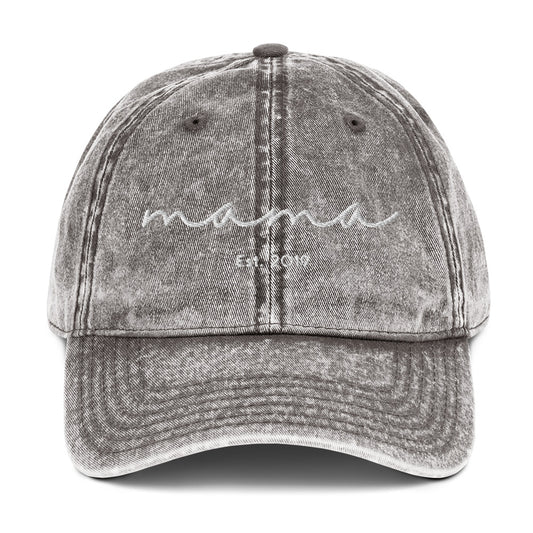 Mama Est. 2019 Vintage Hat