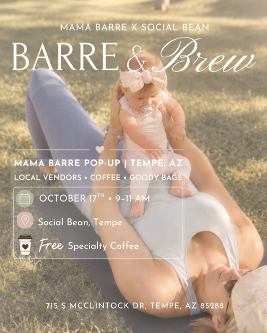 Barre & Brew ☕️ at Social Bean 10/17