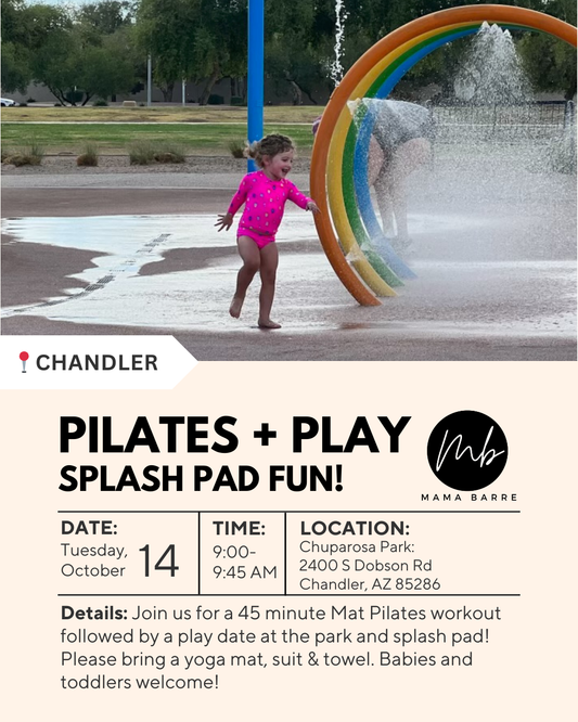 Pilates + Play: Splash Pad Playdate 10/14