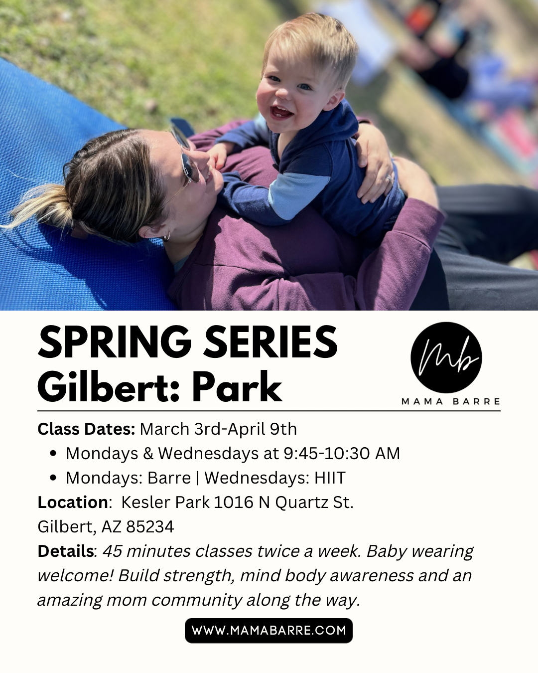 Spring Park Series: Gilbert 3/3-4/9