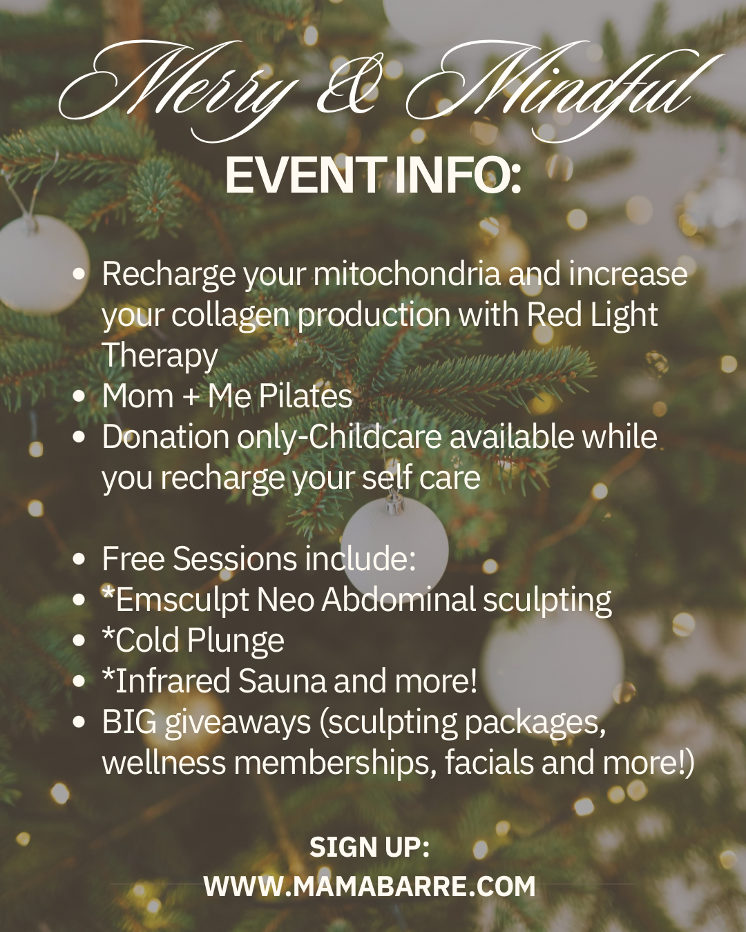 Merry & Mindful Pop-Up 12/4