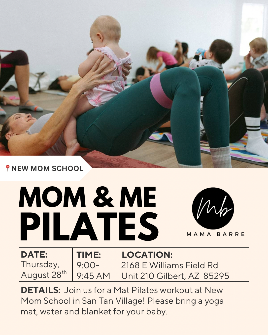 Mom & Me Pilates Pop-Up 8/28