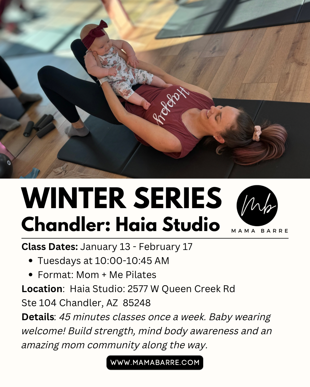 Mama Barre X Haia Studio Winter Series 1/13-2/17