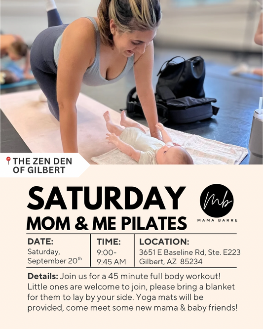 Mom & Me Pilates Pop-Up SATURDAY 9/20