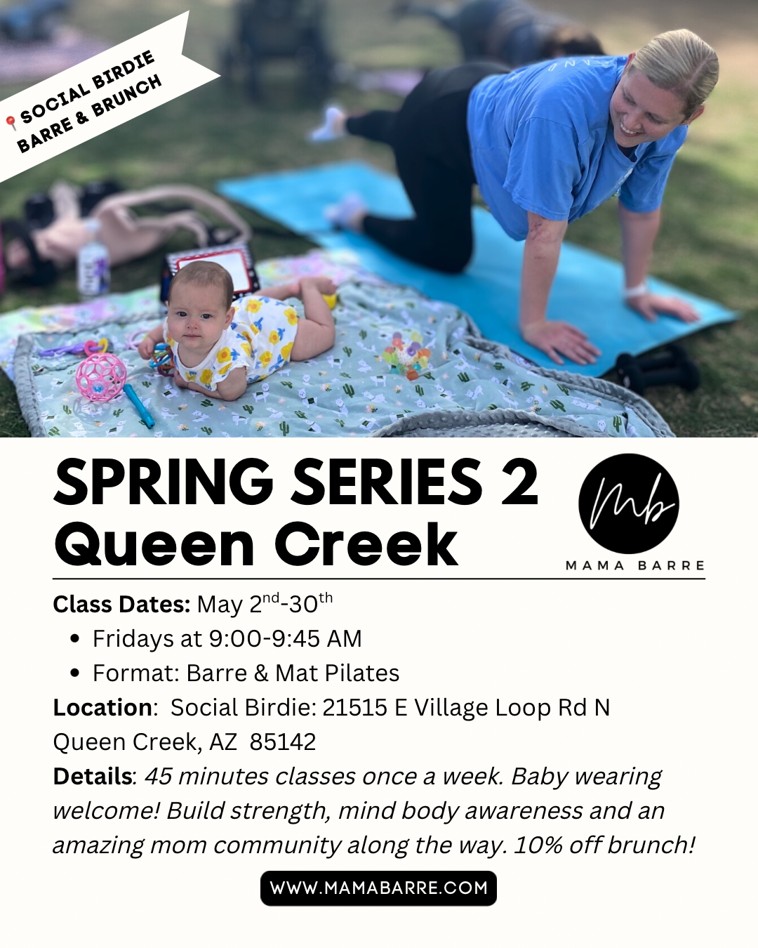 Spring Series 2: Queen Creek Fridays at Social Birdie 5/2-5/30