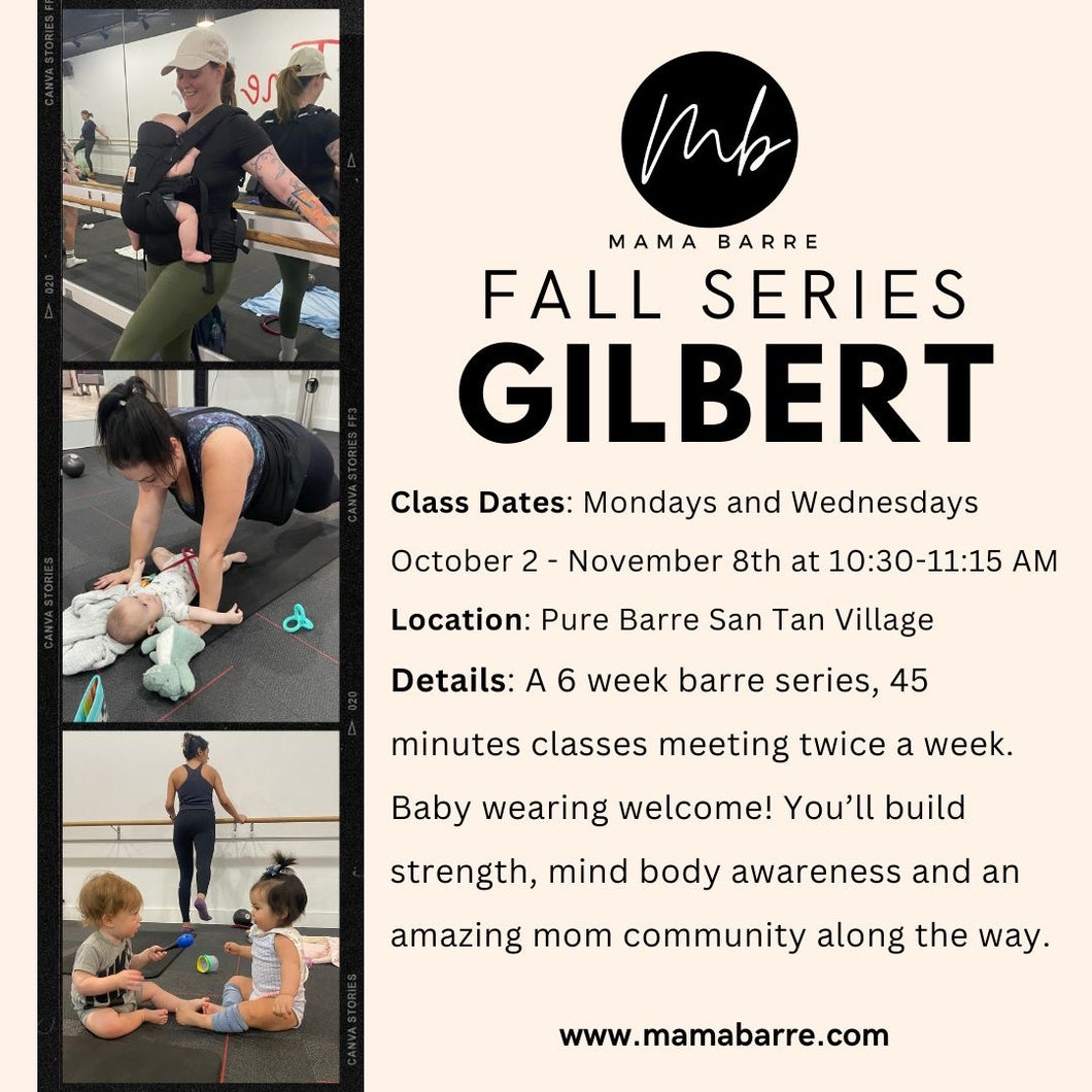 Mama Barre 6 Week Series: Gilbert 10/2-11/8