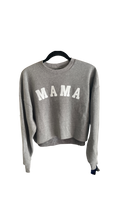 Load image into Gallery viewer, Mama Cropped Crew Neck Sweatshirts (Custom)

