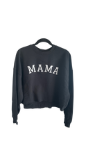 Load image into Gallery viewer, Mama Cropped Crew Neck Sweatshirts (Custom)
