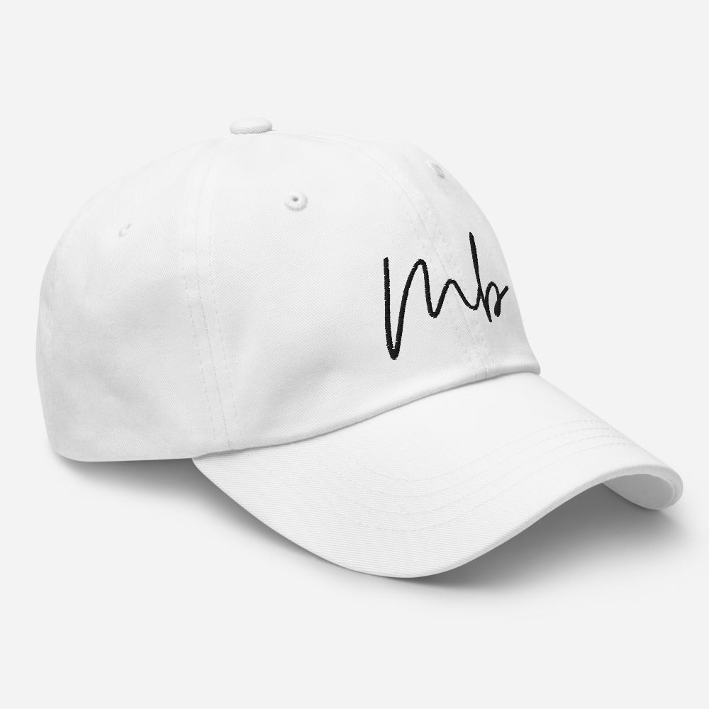 "Mb" Logo Hat White