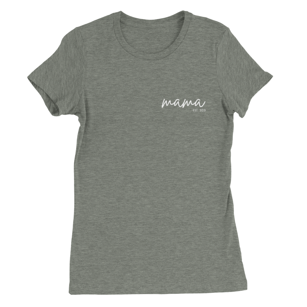 Mama Est. 2021 Premium Crewneck T-shirt