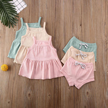 Load image into Gallery viewer, 2 Piece Dress/Shorts Set
