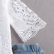 Load image into Gallery viewer, Lace Top &amp; Jean Set

