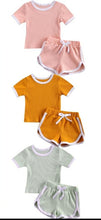 Load image into Gallery viewer, Short Sleeve &amp; Drawstring Short Set Baby-Toddler
