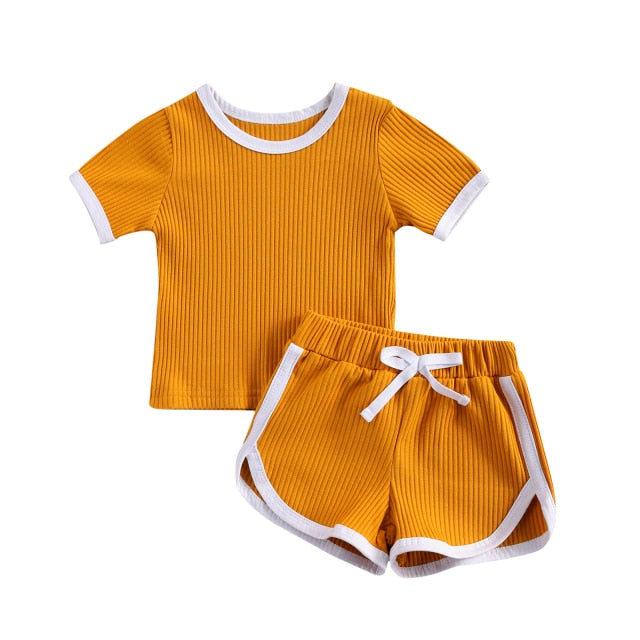 Short Sleeve & Drawstring Short Set Baby-Toddler