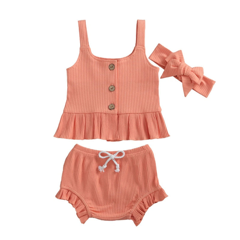 3 Piece Ruffle Set