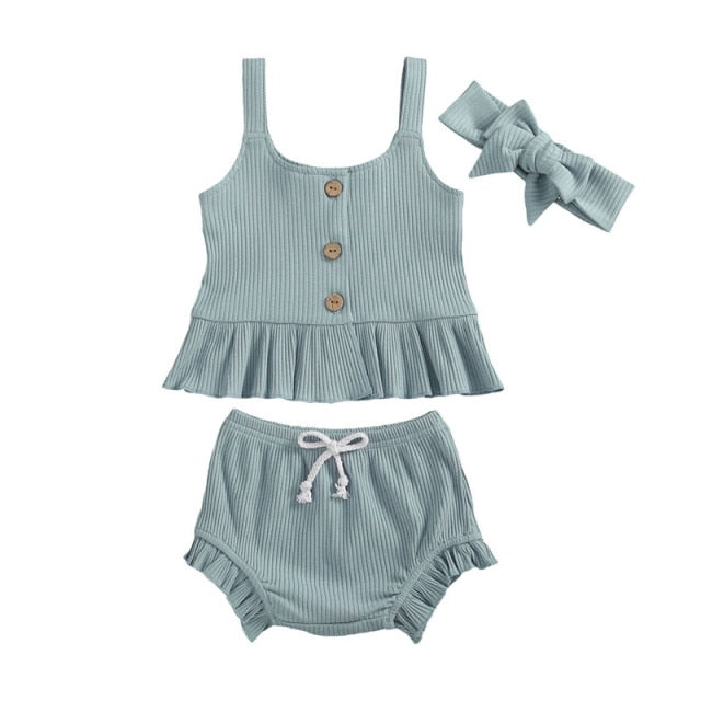 3 Piece Ruffle Set