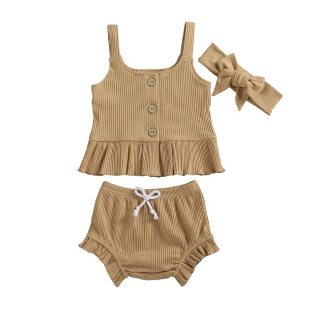 3 Piece Ruffle Set