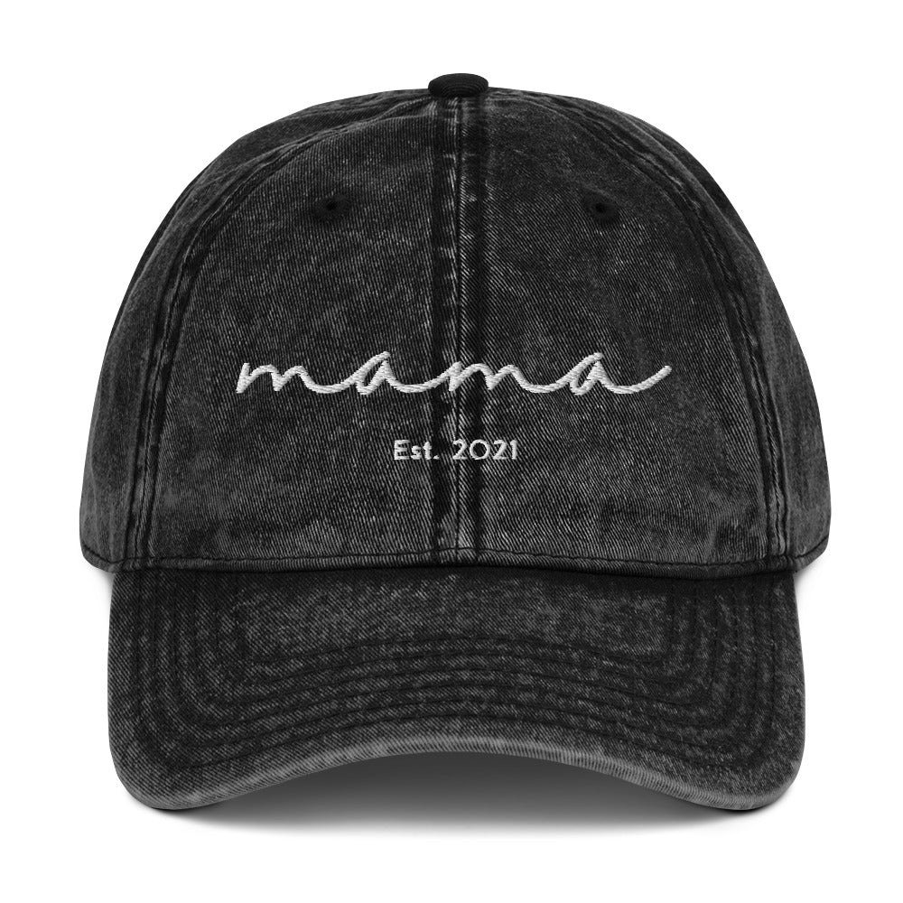 Mama Est. 2021 Vintage Hat