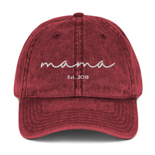 Load image into Gallery viewer, Mama Est. 2018 Vintage Hat
